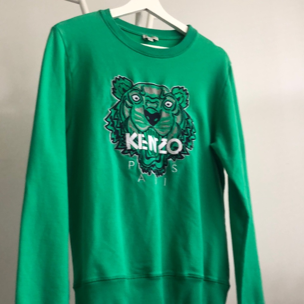 Kenzo sweater good condition green color size 16 girls